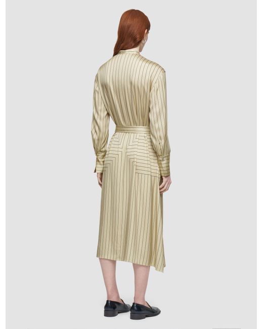 Robe Orlana En Soie À Imprimé Géométrique Joseph en coloris White
