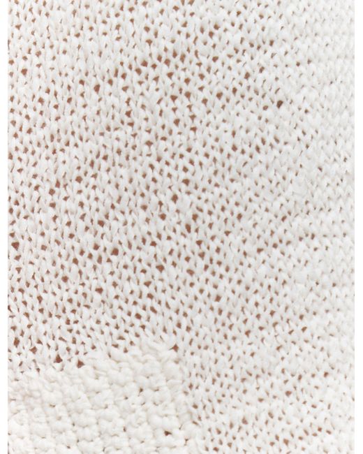 Joseph White Nahra Open Cotton Knit Dress