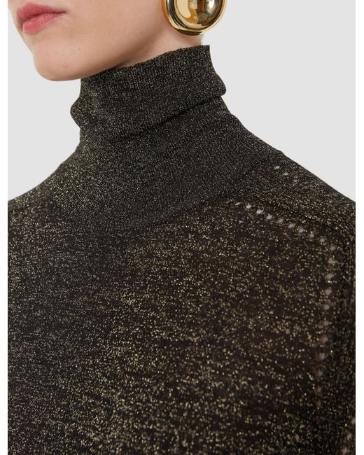 Joseph Black Leblanc Lurex Knit Jumper