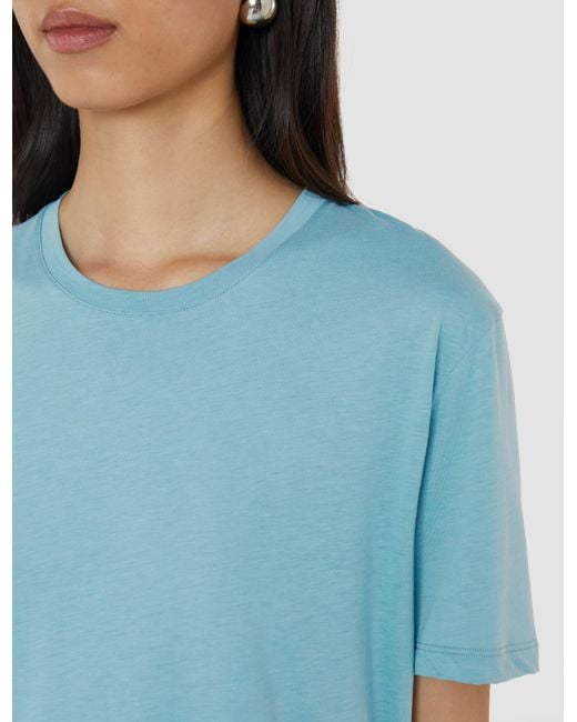 T-Shirt En Jersey De Coton Et Soie Joseph en coloris Blue