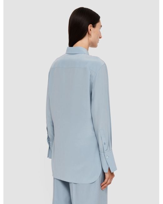 Joseph Blue Joe Silk Crepe De Chine Blouse
