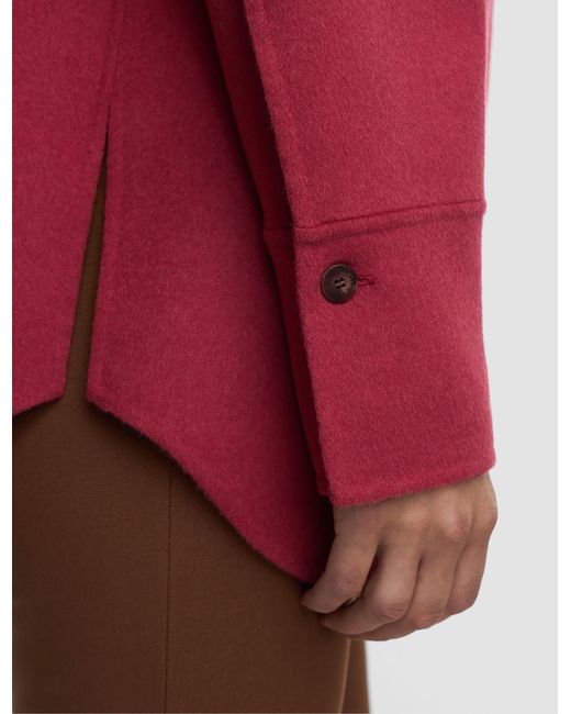 Joseph Red Wada Double Face Cashmere Overshirt