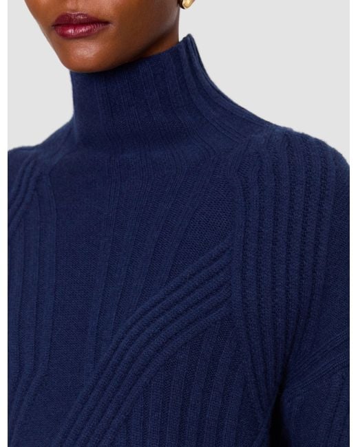 Joseph Blue Isabel Soft Wool Rib Jumper