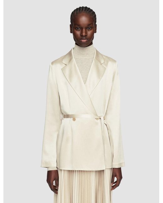 Veste Joubert en satin de soie Joseph en coloris Natural