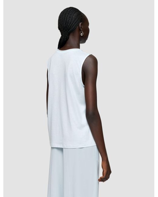 Débardeur En Jersey De Coton Et Soie Joseph en coloris White