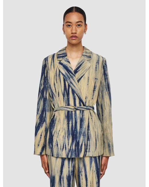 Joseph Blue Joubert Tie Dye Silk Jacket
