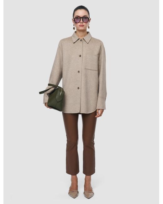 Joseph White Wada Double Face Cashmere Overshirt