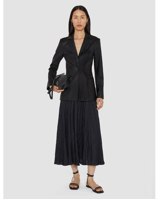 Joseph Black Pascal Leather Stretch Jacket