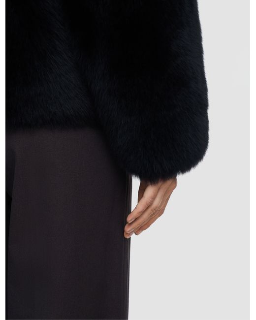 Joseph Black Gomez Long Haired Shearling Jacket