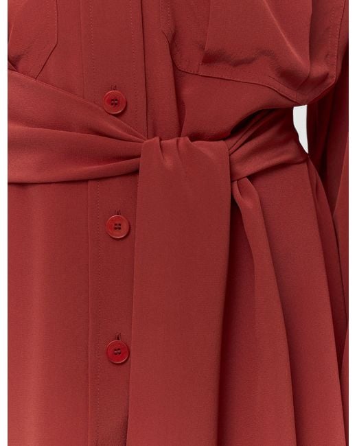 Chemise Yas En Soie Crêpe De Chine Joseph en coloris Red