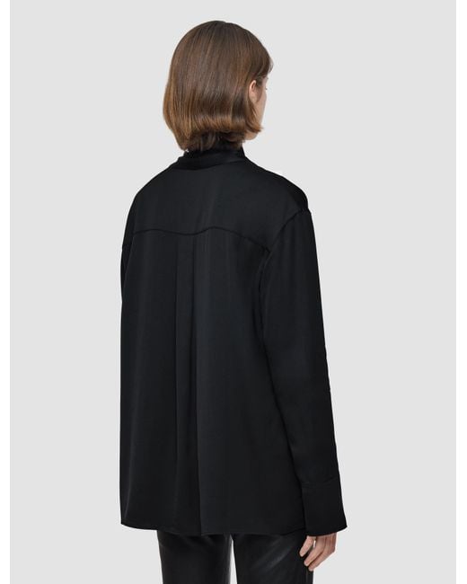 Joseph Black Adele Light Crepe Blouse