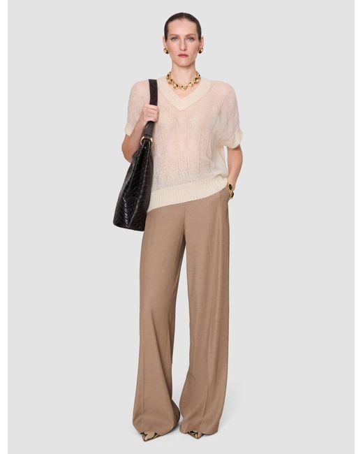 Joseph White Mar Mohair Silk Voile Top