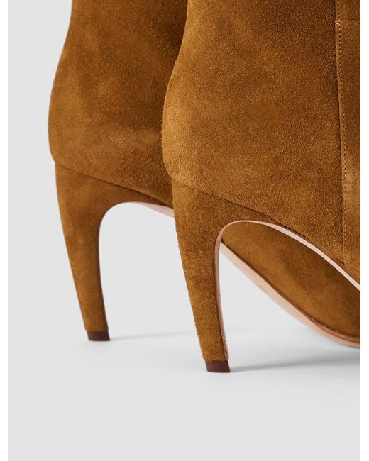 Joseph Brown Jolie Suede Knee High Heeled Boots