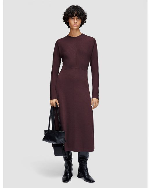 Joseph Purple Wool Jersey Dress