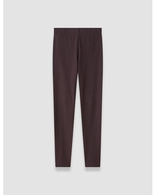 Joseph Purple Gabardine Stretch Leggings