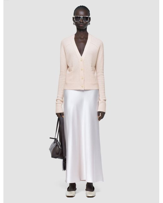 Joseph Pink Open Cashmere Cardigan