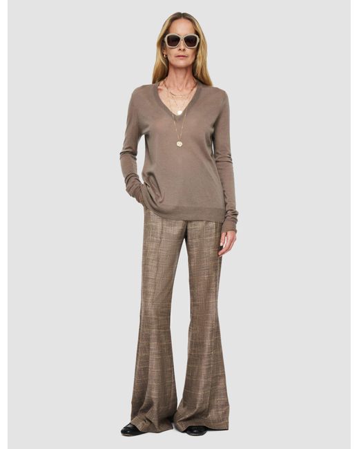 Joseph Natural Cashair V Neck Jumper