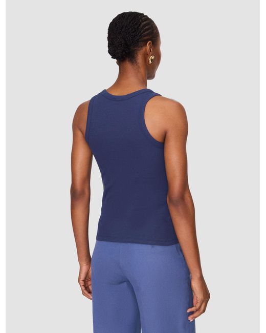 Joseph Blue Yeux Cotton Rib Vest