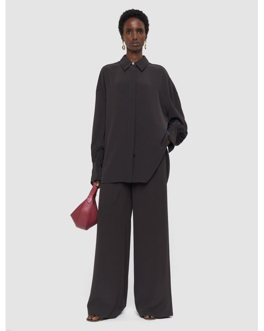 Joseph Black Camilia Satin Twill Blouse