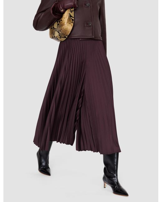 Jupe-Culotte Ella En Plissé Maille Tissée Joseph en coloris Purple