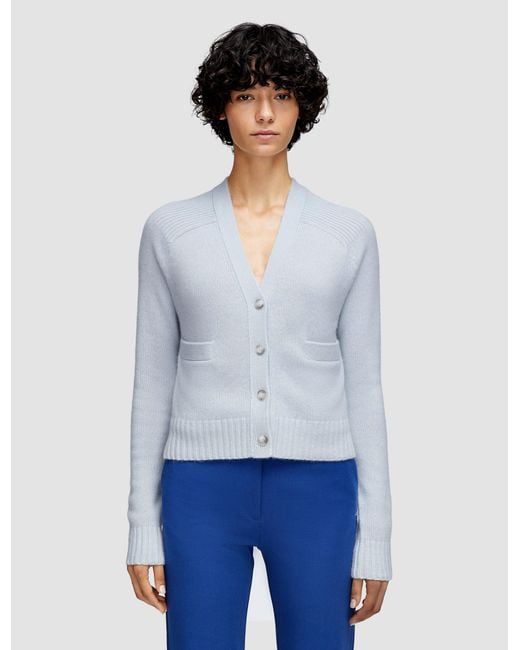 Joseph White Open Cashmere Cardigan