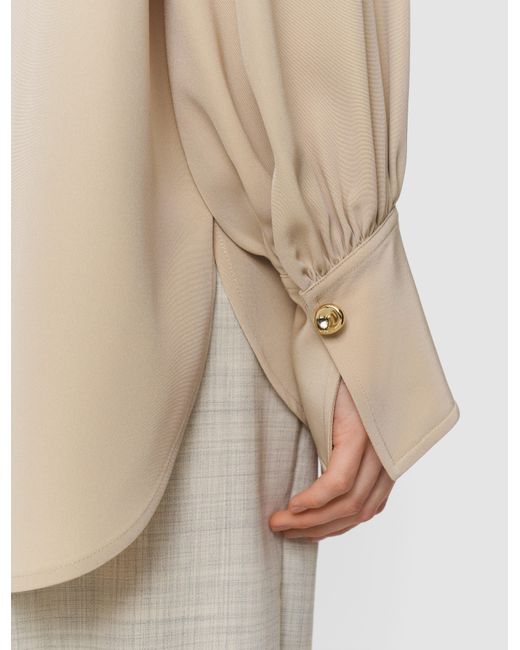 Joseph Natural Camilia Satin Twill Blouse