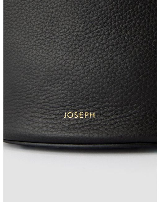 Joseph Black Mini Bucket Leather Bag