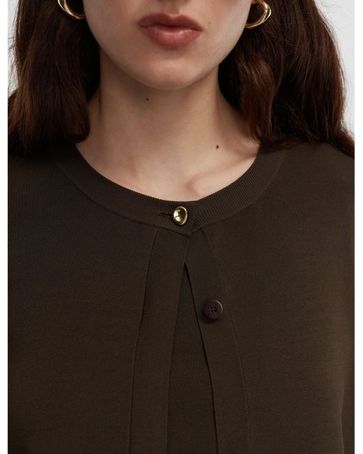 Joseph Black Artemis Light Viscose Knit Cardigan