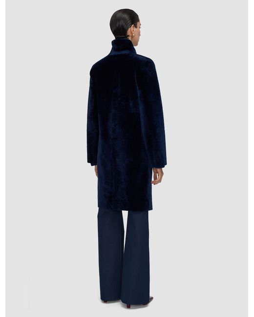 Joseph Blue Britanny Reversible Soft Shearling Jacket