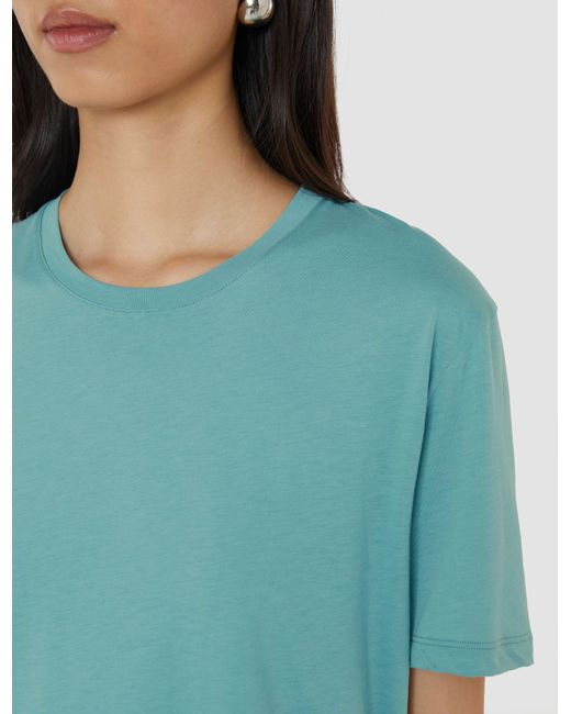 Joseph Blue Cotton Silk Jersey T-Shirt