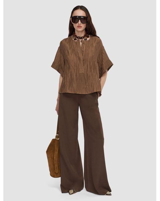 Joseph Brown Yani Fluid Crinkle Blouse