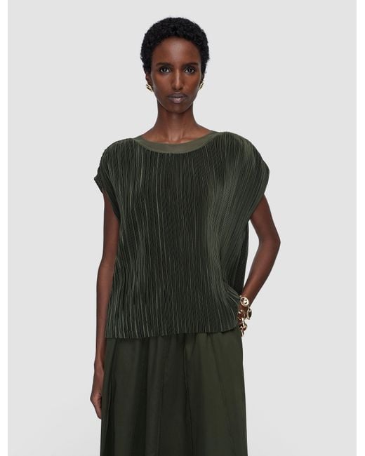 Joseph Green Cedre Pleated Satin Top
