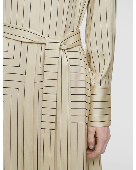Joseph White Orlana Geometric Print Silk Dress