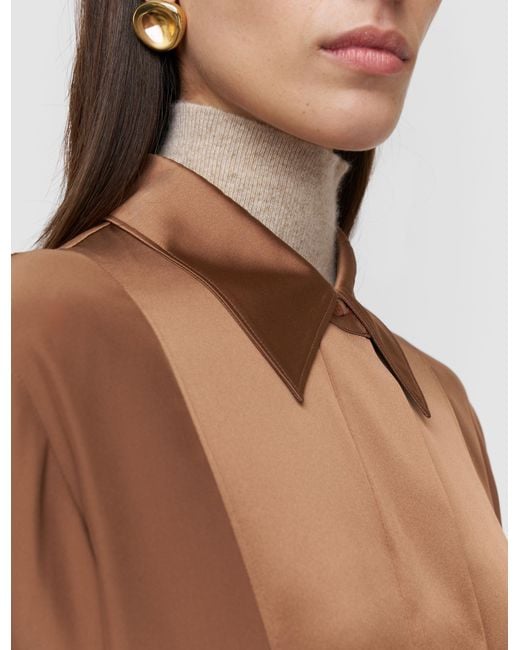 Joseph Brown Childs Silk Satin Blouse