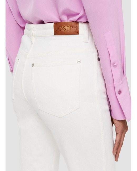 Joseph White Denim Stretch Bond Trousers