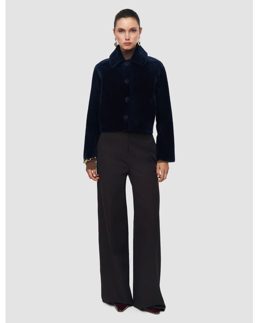 Joseph Blue Alloway Reversible Soft Shearling Jacket