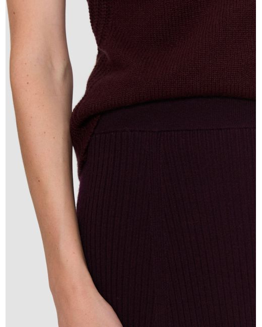 Joseph Purple Helius Compact Milano Skirt
