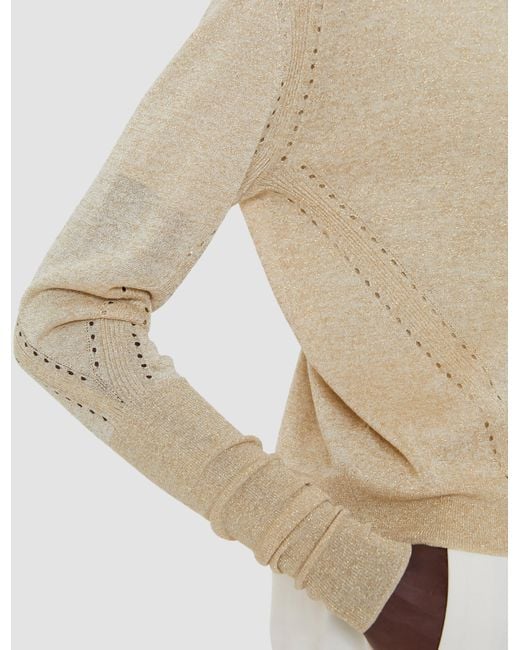 Joseph White Tasse Lurex Knit Cardigan