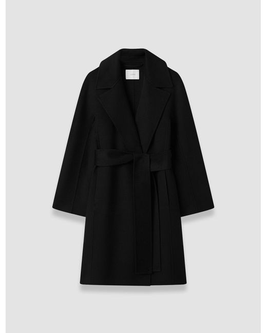 Joseph Black Costana Double Face Cashmere Coat