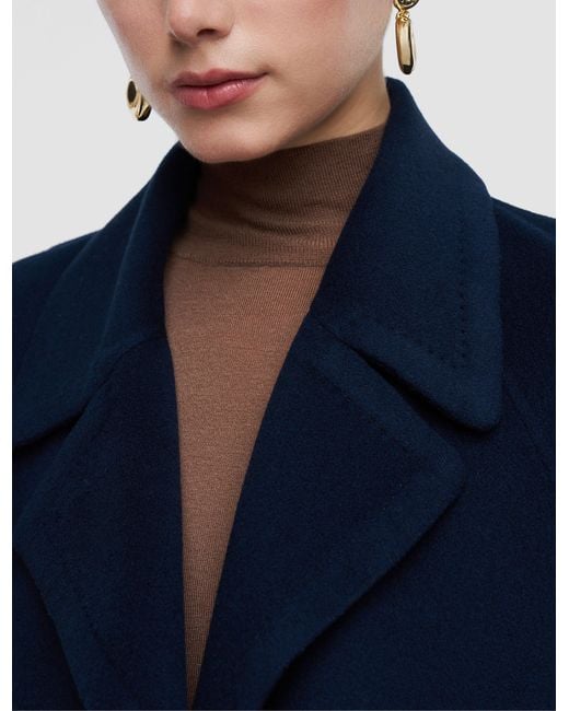 Joseph Blue Franco Double Face Cashmere Coat