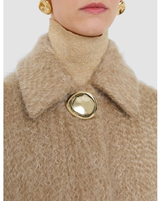 Joseph Natural Alger Water Weave Wool Coat