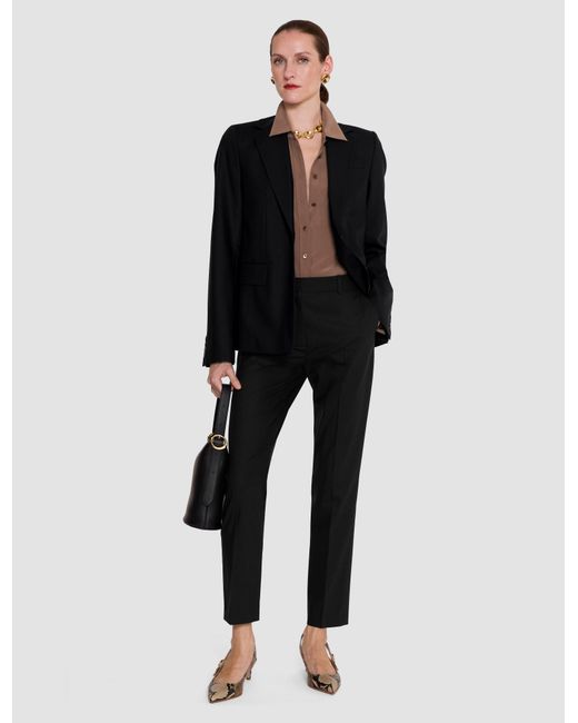Joseph Black Coleman Long Wool Tailoring Stretch Trousers
