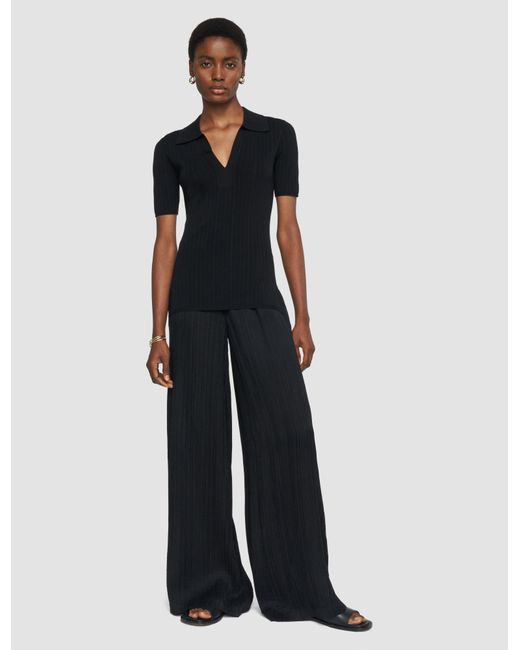 Joseph Black Mawn Pleat Jacquard Trousers