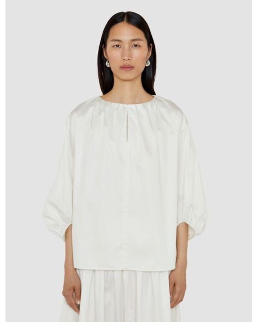 Joseph White Godin Cotton Sateen Blouse