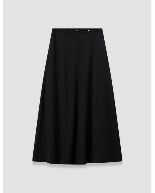 Joseph Blue Wool Jersey Maxi Skirt