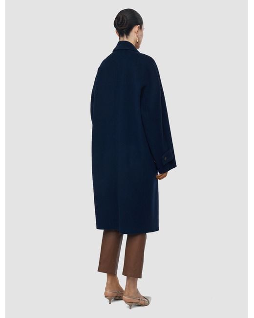 Joseph Blue Franco Double Face Cashmere Coat