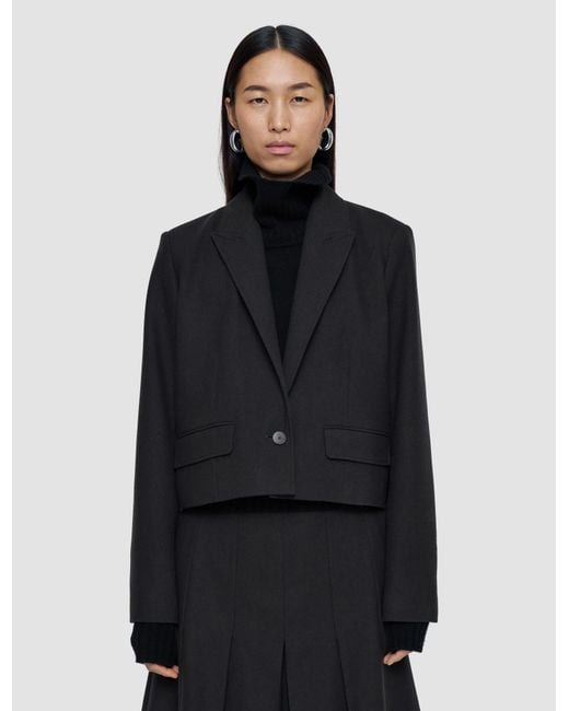 Joseph Black Elia Flannel Wool Jacket