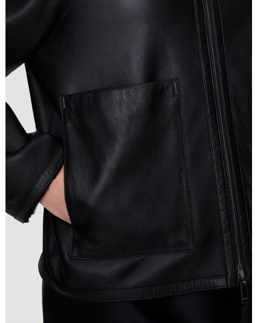 Joseph Black Kyro Reversible Soft Shearling Jacket
