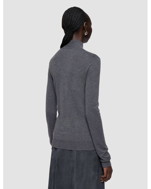 Joseph Blue Cashair High Neck Jumper