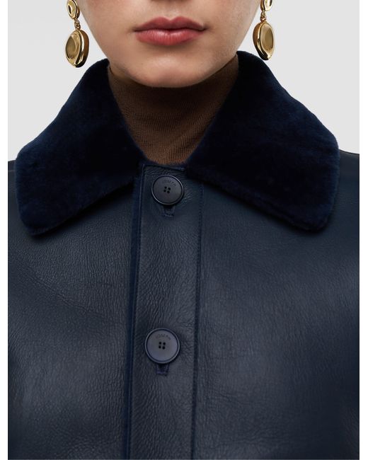 Joseph Blue Alloway Reversible Soft Shearling Jacket